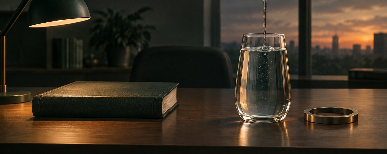 固定された帳簿と、上限の輪を置かれないまま水が満ちていく器。書かない上限は使われた量が決める。